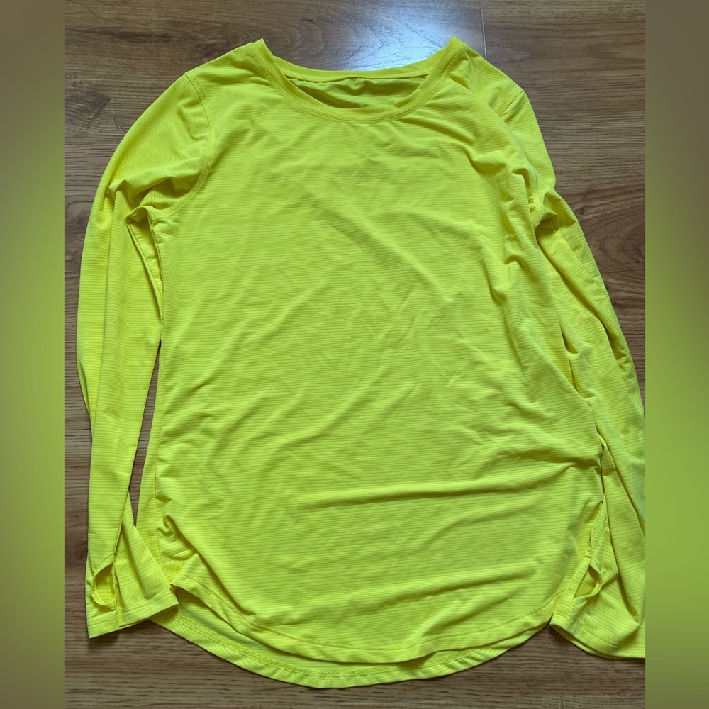 Yellow Zyia Workout Shirt